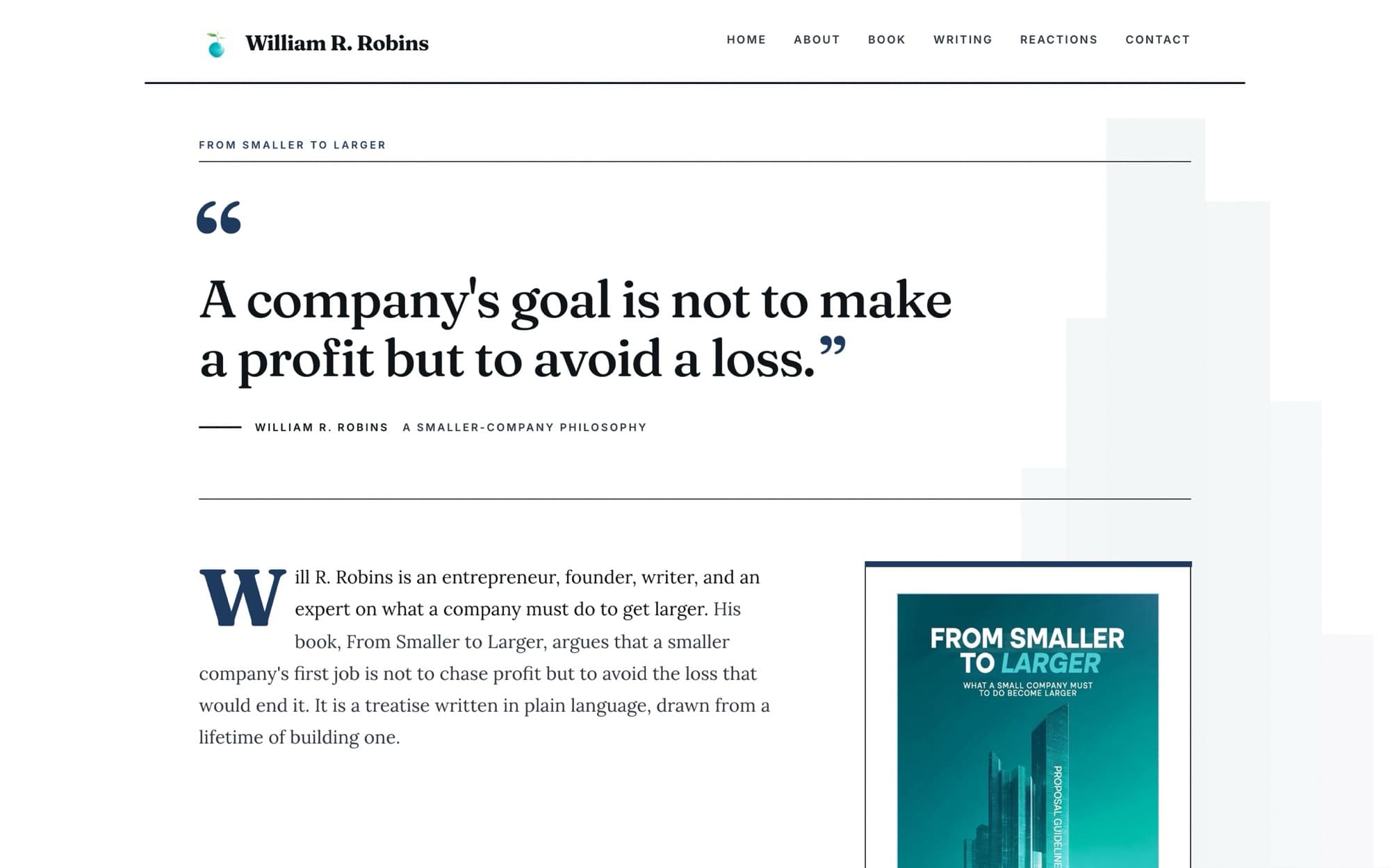 William R. Robins — the live site